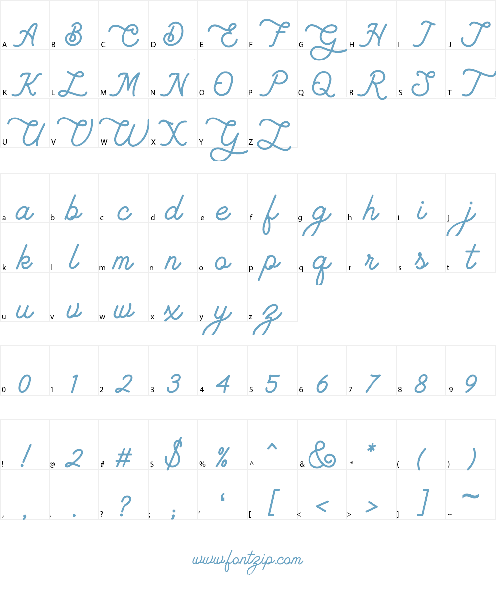 Lambretta Script Font Character